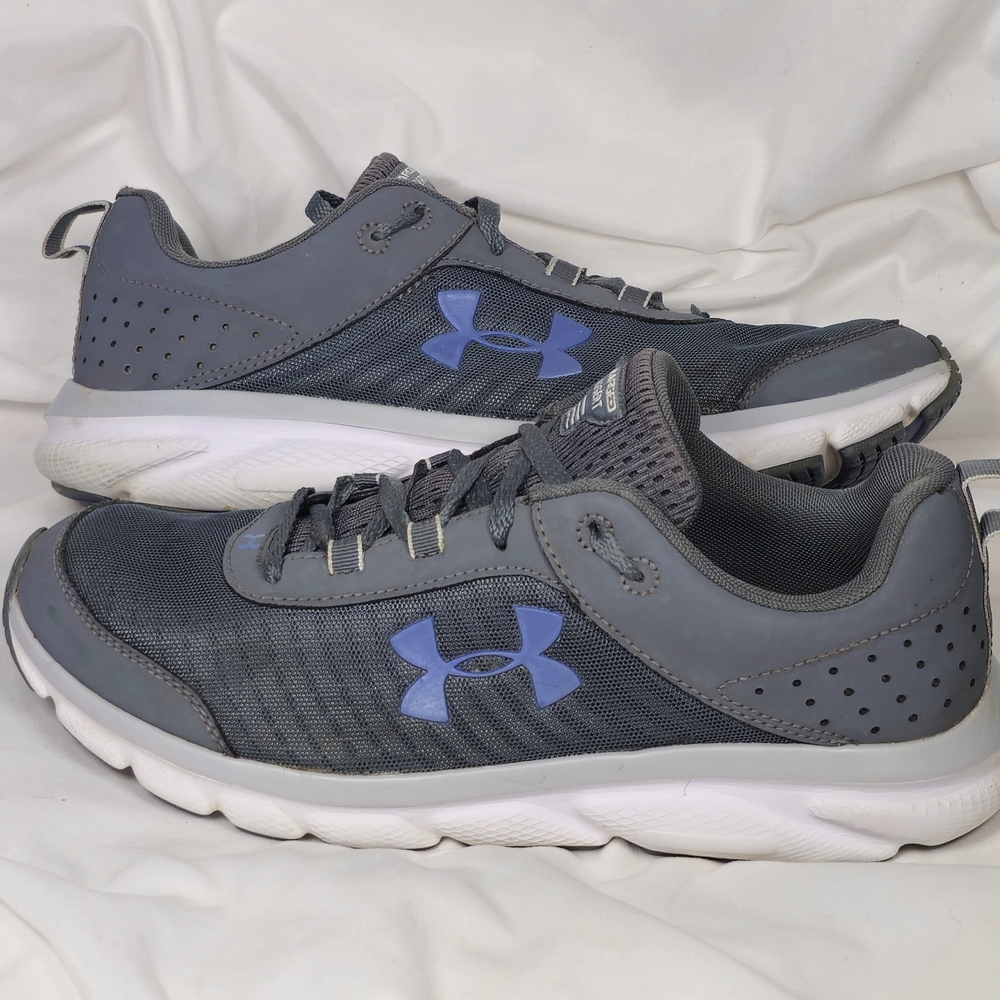 Under Armour Men's 10.5 Gray Athletic Sneakers Running Shoes